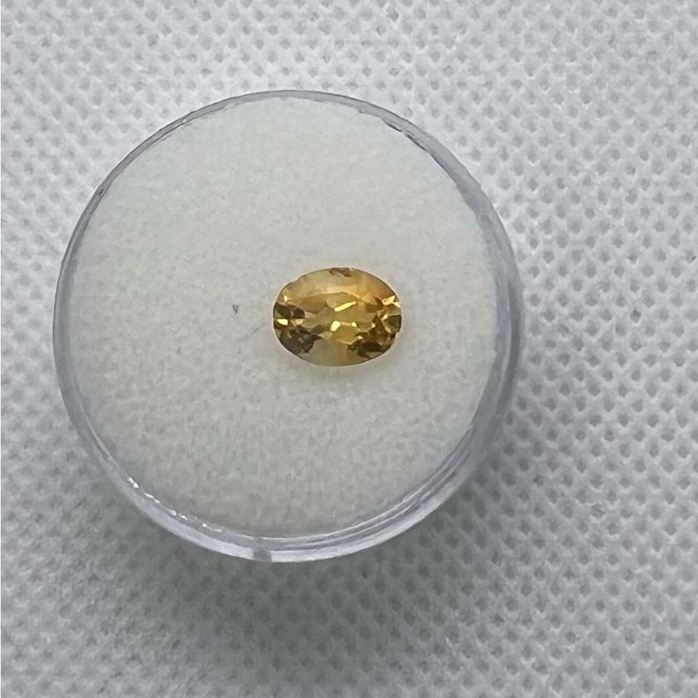 HOLD 1 Carat Citrine Loose Gemstone Oval Cut